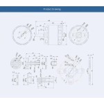 TMotor AT4120 Long Shaft 3D Fixed Wing Airplane Power Motor KV250/KV500/KV560